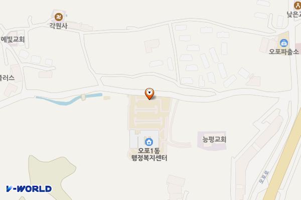 오포1동행정복지센터 위치 지도 — 경기도 광주시 오포로859번길 29