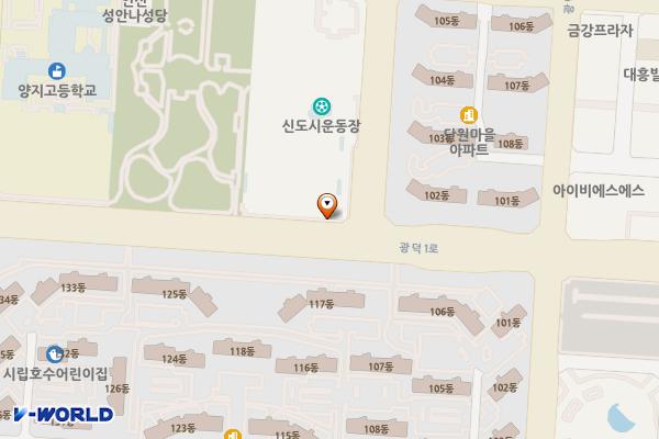 호수시립테니스장 위치 지도 — 경기도 안산시 단원구 적금로 9