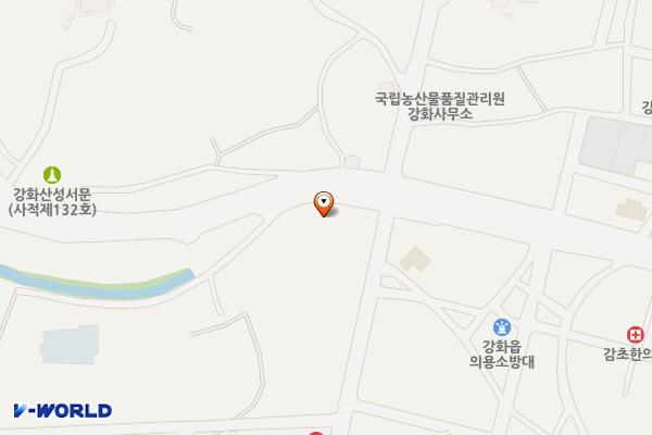 신문 제2 공영주차장 위치 지도 — 인천광역시 강화군 강화읍 향나무길 8