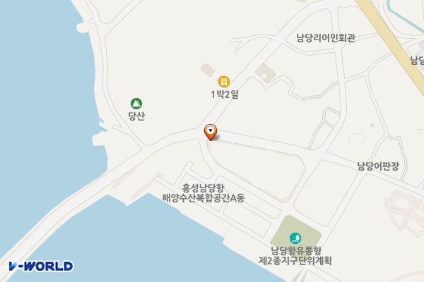 남당항 주차장 위치 지도 — 충청남도 홍성군 서부면 남당리 861-2