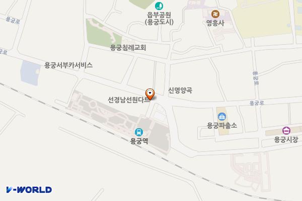 용궁역 전기차 충전소 위치 지도 — 경상북도 예천군 용궁면 읍부리 366-2