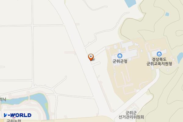 군위군청 위치 지도 — 대구광역시 군위군 군위읍 동부리 290