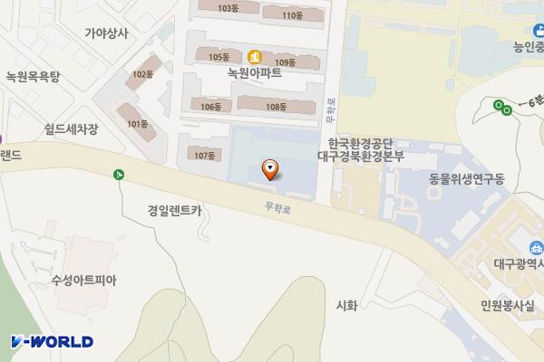대구광역시교통연수원 위치 지도 — 대구광역시 수성구 지산동 761-10