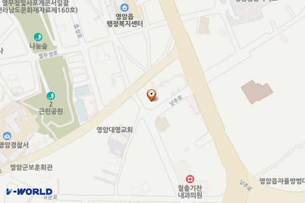 한국농어촌공사 영암지사 위치 지도 — 전남광주통합특별시 영암군 영암읍 남풍리 3-20
