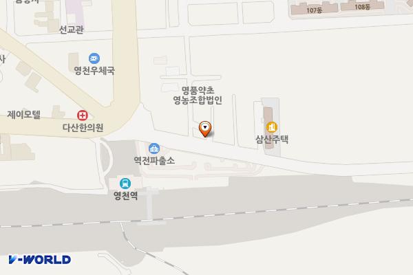 영천역앞 공영주차장 위치 지도 — 경상북도 영천시 완산동 939-29
