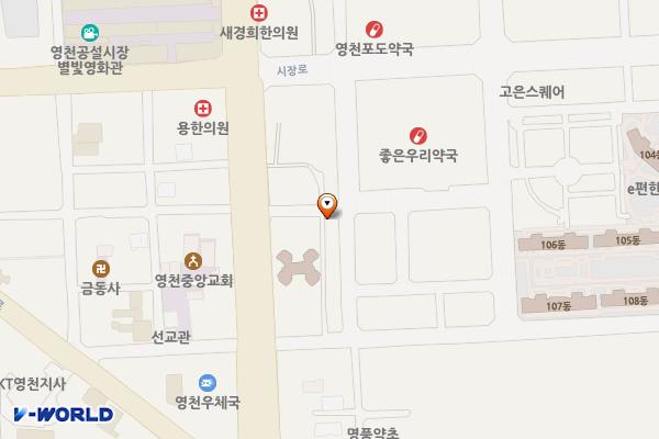 완산2공영주차장 위치 지도 — 경상북도 영천시 완산동 952