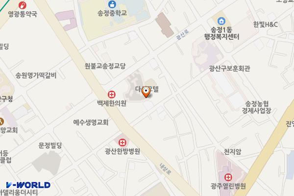 광산로 제2공영주차장 위치 지도 — 전남광주통합특별시 광산구 송정동 805-4