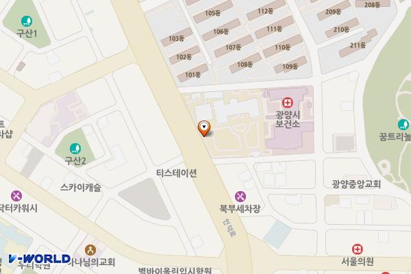 광양만권경제자유구역청 위치 지도 — 전남광주통합특별시 광양시 광양읍 인덕로 1100