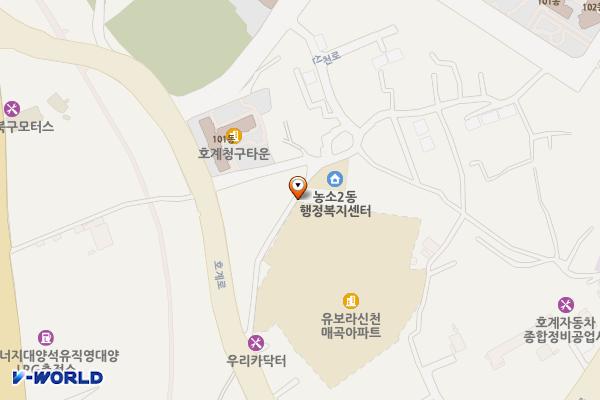 농소2동 주민센터 위치 지도 — 울산광역시 북구 신천동 203-5