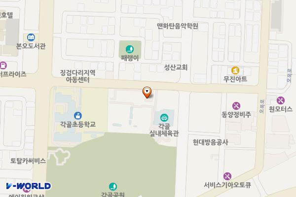 각골체육관 위치 지도 — 경기도 안산시 상록구 본오동 728