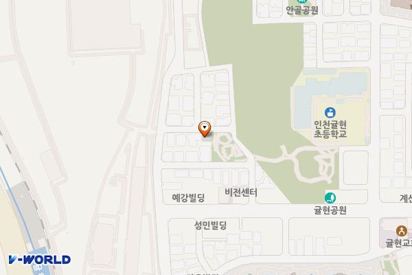 샘터공원(구 귤현동3) 위치 지도 — 인천광역시 계양구 귤현동 509-4