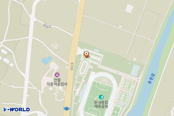 둔내종합체육공원 위치 지도 — 강원특별자치도 횡성군 둔내면 경강로 4708