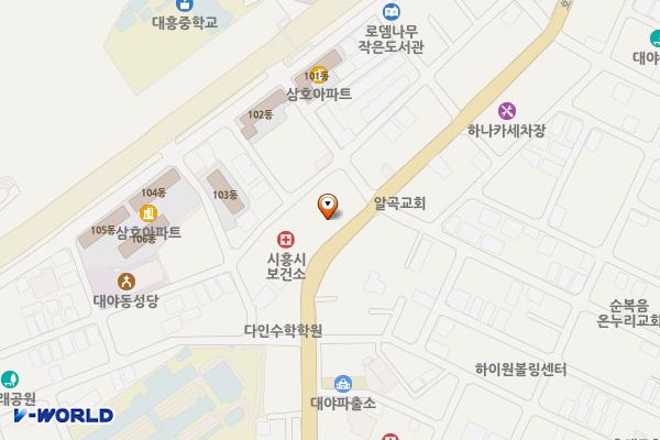 시흥시보건소 위치 지도 — 경기도 시흥시 호현로 55 (대야동)