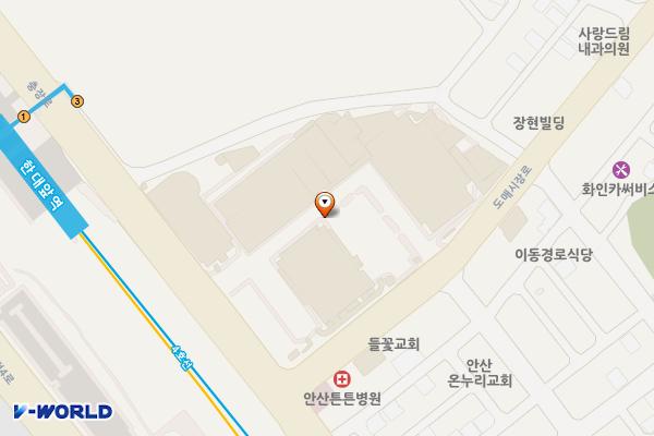 농수산물도매시장 위치 지도 — 경기도 안산시 상록구 충장로 312