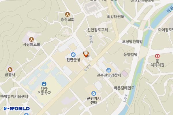 진안군청 위치 지도 — 전북특별자치도 진안군 진안읍 중앙로 67 
