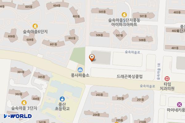 풍동 제2공영주차장 위치 지도 — 경기도 고양시 일산동구 풍동 1272