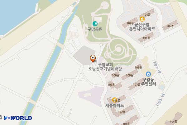 3.1운동기념관 공영주차장 위치 지도 — 전북특별자치도 군산시 구암동 358-11