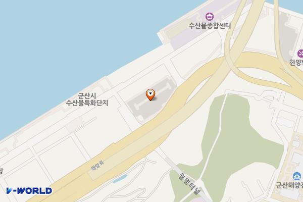 수산물센터 인근 공영주차장 위치 지도 — 전북특별자치도 군산시 해망동 1000-9