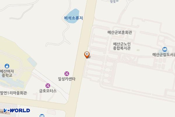 예산복합문화복지센터 위치 지도 — 충청남도 예산군 예산읍 석양리 298