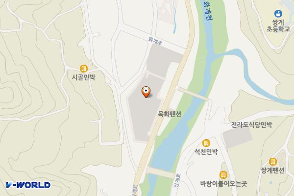 지리산국립공원 쌍계사대형주차장 위치 지도 — 경상남도 하동군 화개면 화개로 533-1
