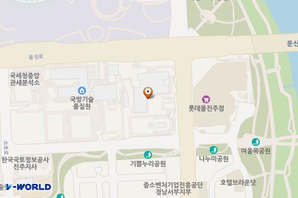 중소벤처기업진흥공단 본부 위치 지도 — 경상남도 진주시 동진로 430