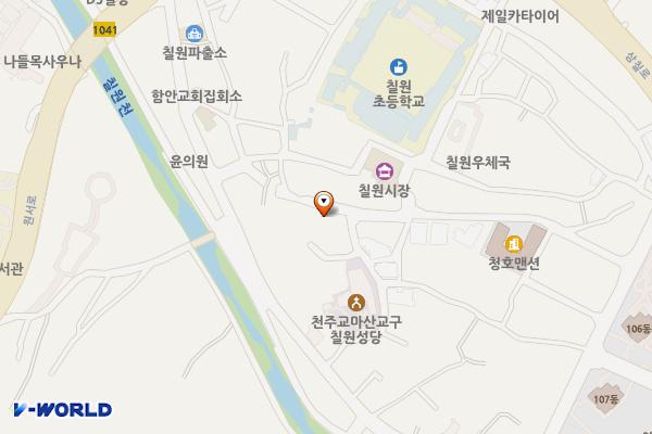남구 녹색스마트 공영주차장 위치 지도 — 경상남도 함안군 칠원읍 서남길 58