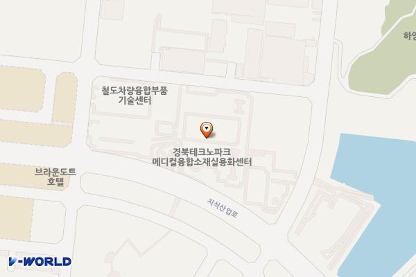 메디컬융합소재실용화센터 위치 지도 — 경상북도 경산시 하양읍 지식산업로 125