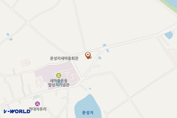 새마을운동발상지기념관 주차장 위치 지도 — 경상북도 포항시 북구 기계면 문성리298-1