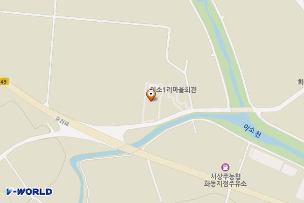 이소리 다목적광장 위치 지도 — 경상북도 상주시 화동면 이소3길 11