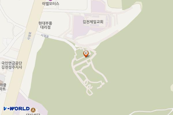 신음근린공원 숲속체험마당 위치 지도 — 경상북도 김천시 신음동 500