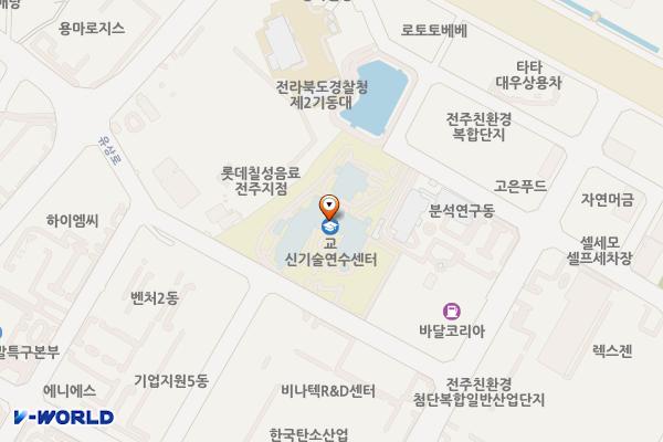 한국폴리텍대학 신기술교육원 위치 지도 — 전북특별자치도 전주시 덕진구 유상로 20