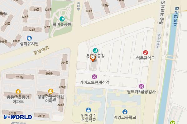 용종 위치 지도 — 인천광역시 계양구 용마루1길 2 (용종동)
