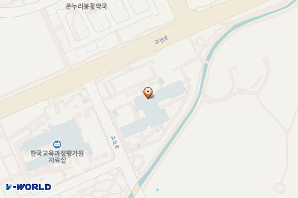 한국교육개발원 위치 지도 — 충청북도 진천군 덕산읍 교학로 7