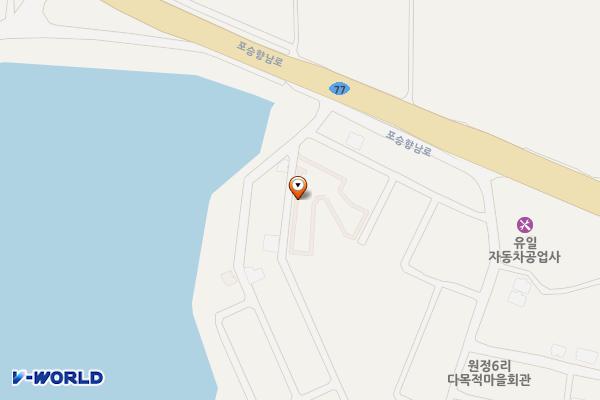 깨달음체험관 주차장 위치 지도 — 경기도 평택시 포승읍 원정리 86-9