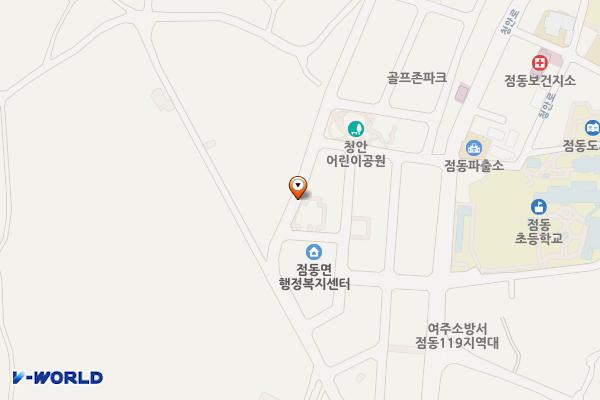 점동면행정복지센터 부속주차장 위치 지도 — 경기도 여주시 점동면 청안리 654-5