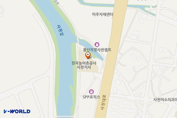 한국농어촌공사 사천지사 위치 지도 — 경상남도 사천시 사천읍 사천대로 1803