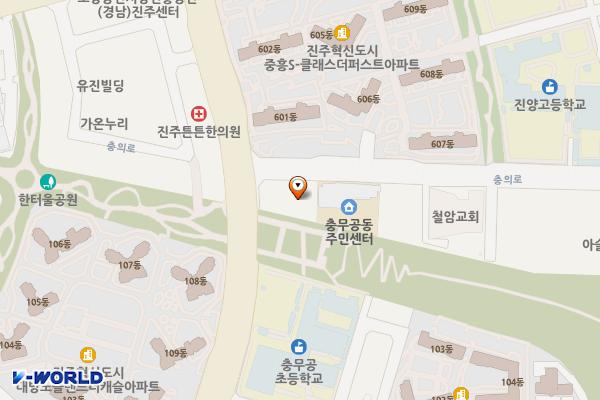 충무공파출소 위치 지도 — 경상남도 진주시 충의로 149