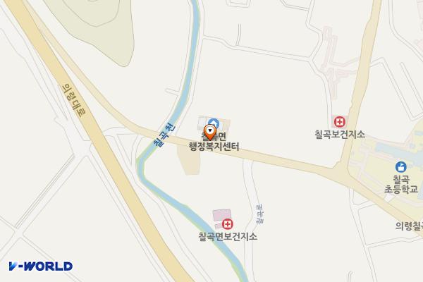 칠곡면사무소 위치 지도 — 경상남도 의령군 칠곡면 칠곡로 33