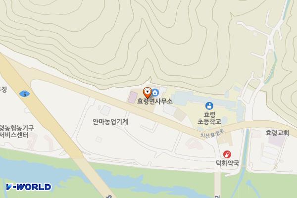 효령면행정복지센터 위치 지도 — 대구광역시 군위군 효령면 치산효령로 2400