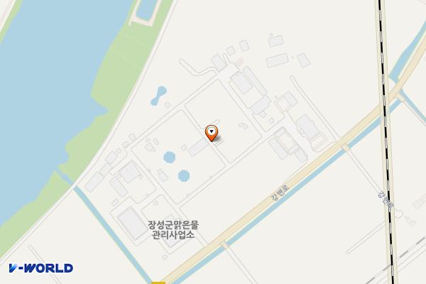 맑은물관리사업소 주차장 위치 지도 — 전남광주통합특별시 장성군 황룡면 강변로377
