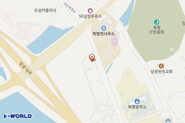 북평면 주민자치센터 위치 지도 — 전남광주통합특별시 해남군 북평면 현산북평로1156