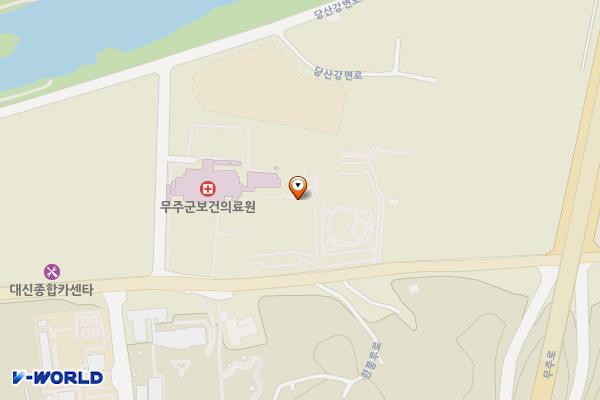보건의료원 장례식장 주차장 위치 지도 — 전북특별자치도 무주군 무주읍 한풍루로 425