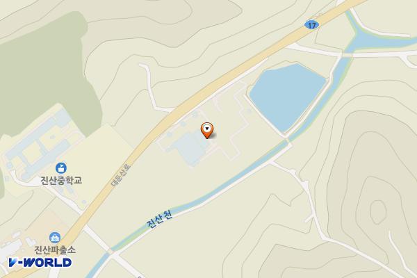 진산면체육센터 위치 지도 — 충청남도 금산군 진산면 대둔산로 434