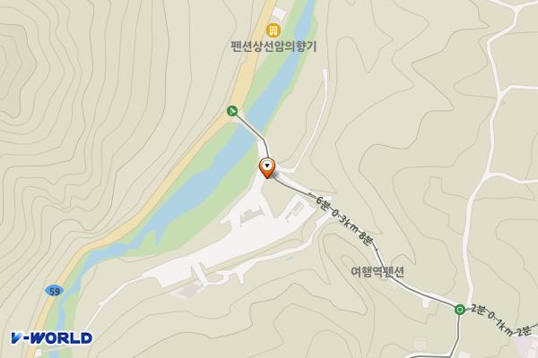 월악산국립공원사무소 상선암주차장 위치 지도 — 충청북도 단양군 단성면 상선암길10
