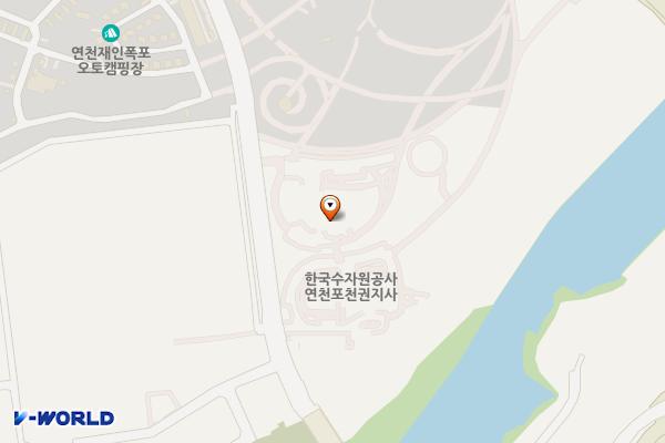한탄강댐 물문화관 위치 지도 — 경기도 연천군 연천읍 고문리 899-1