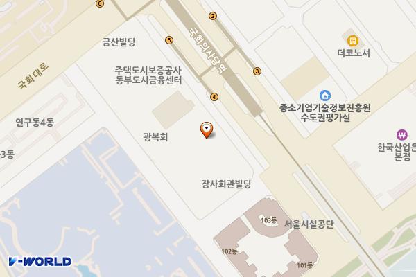 이룸센터 위치 지도 — 서울특별시 영등포구 의사당대로 22 (여의도동)