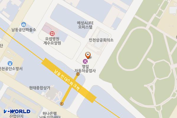 한국산업단지공단 후생시설 위치 지도 — 인천광역시 남동구 남동대로239번길 68 (논현동)