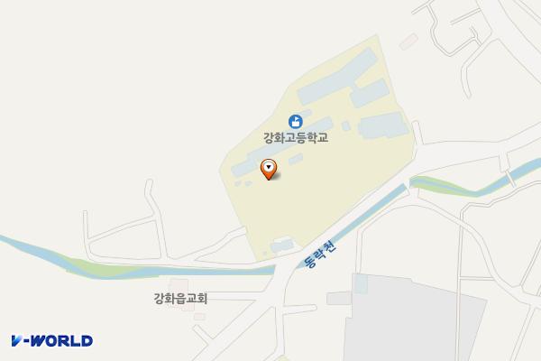 강화공설운동장 제1주차장 위치 지도 — 인천광역시 강화군 강화읍 국화리 224-1