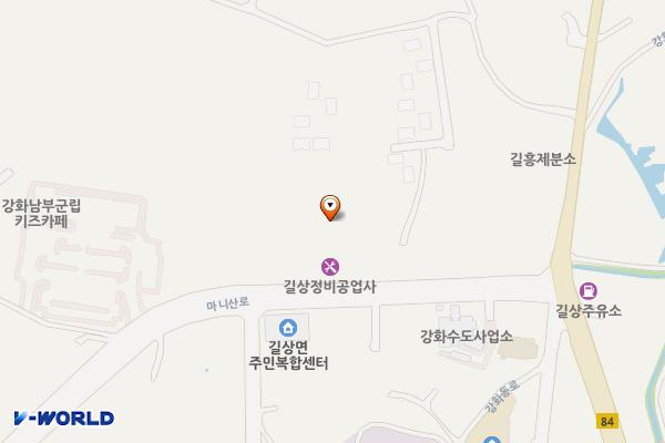 길상면 주민복합센터 위치 지도 — 인천광역시 강화군 길상면 마니산로 21