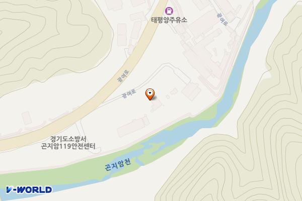 광주시장애인직업지원센터 위치 지도 — 경기도 광주시 곤지암읍 광여로 166-12